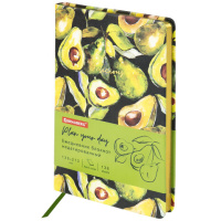 Ежедневник недатированный Brauberg Vista Avocado, A5, 136 листов, под кожу, гибкий
