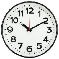 Часы настенные Troyka белые, d=30.5см, круглые, 78770783