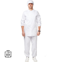 Куртка мужская летняя для пищевого производства (р.48-50) 170-176, белая